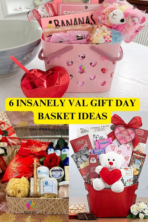 A charming Valentine's Day gift basket featuring an assortment of chocolates and a cuddly teddy bear, perfect for expressing love