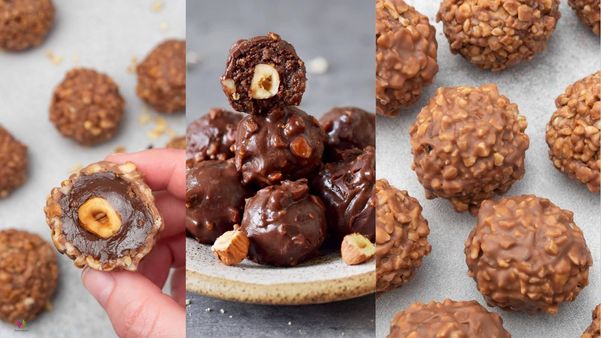 Homemade Ferrero Rocher
